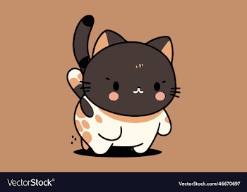cat kawaii character cartoon