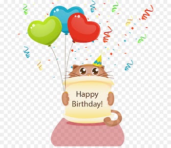 Cat Kitten Birthday - Cute cat birthday cards vector material 