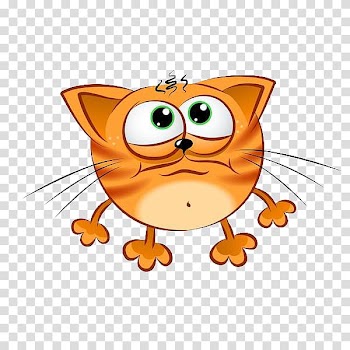 Cat Kitten Cartoon , Ball cat nose transparent background PNG clipart