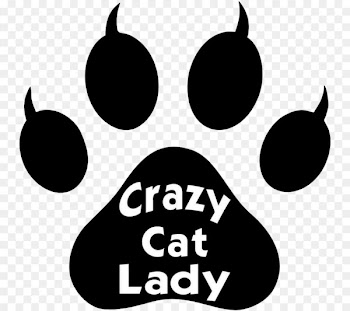 Cat Kitten Dog Paw Clip art - Black and white crazy cat footprints 