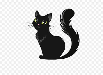Cat Kitten Halloween Illustration - Halloween black cat vector material 