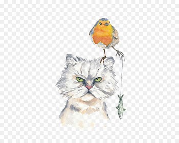 Cat Kitten Hello Kitty Watercolor painting Drawing - Watercolor cat 
