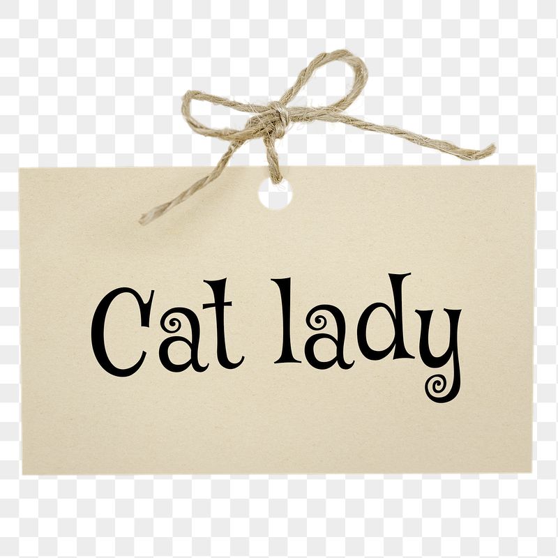 Cat lady png word, torn | Free PNG - rawpixel