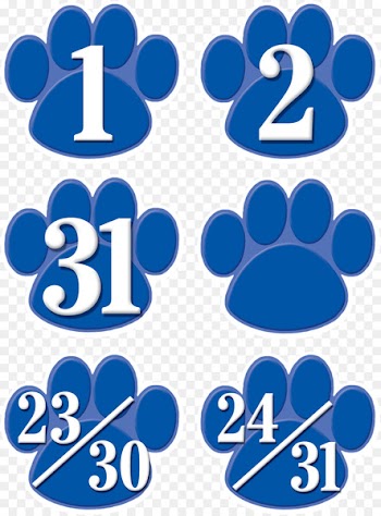 Cat Paw Teacher Calendar Classroom - cat 