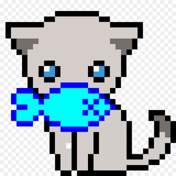 Cat, Pixel Art, Minecraft, Fictional Character PNG