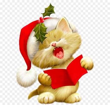 Cat Santa Claus Kitten Christmas Clip art - Cute Animals 