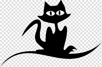Cat Silhouette Drawing , Cat transparent background PNG clipart