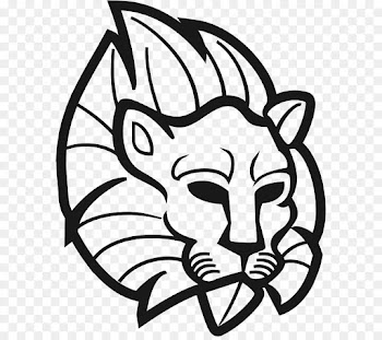 Cat, Silhouette, Lion, White, Face PNG