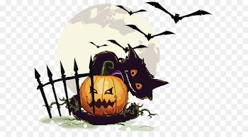 Cat Sticker Wall decal Halloween - Cat 