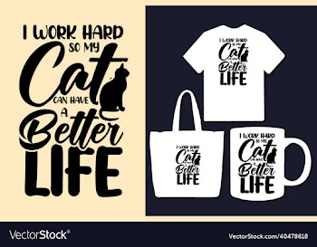 cat svg cutting lettering quotes design for tshirt