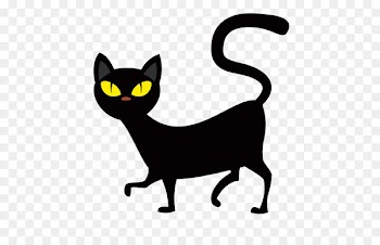 Cat T-shirt Halloween - Black Cat 