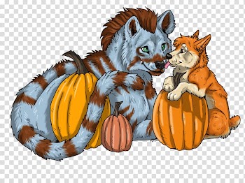 Cat Tiger Red fox Dog Mammal, pumpkin corgi transparent background PNG clipart