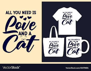 cat typography svg t shirt design