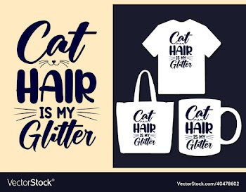 cat typography svg t shirt design