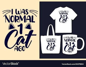 cat typography svg t shirt design