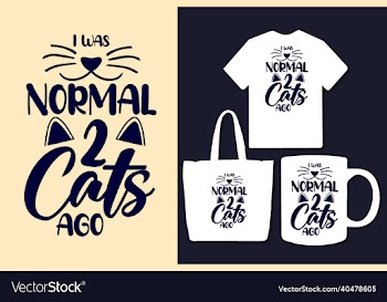 cat typography svg t shirt design