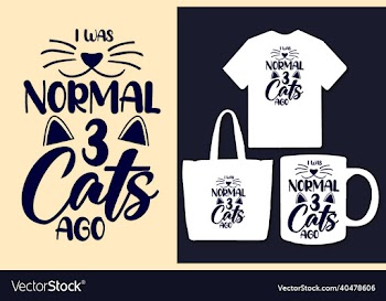 cat typography svg t shirt design
