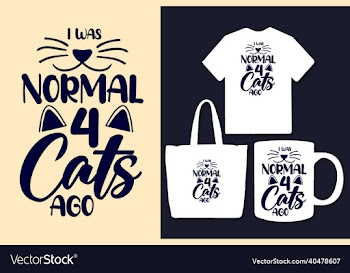 cat typography svg t shirt design