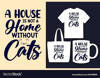 cat typography svg t shirt design