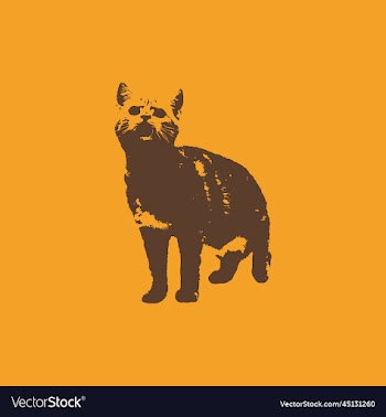cat vintage creative design
