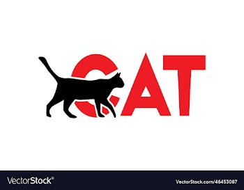 cat - wordmark logo - cat letter