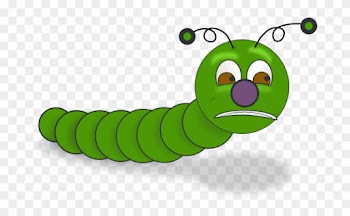 Caterpillar On A Leaf Clipart Bclipart Free Clipart - Worm Clip Art