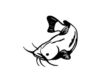 Catfish Outline SVg FIle | Lake painting, Catfish tattoo, Catfish