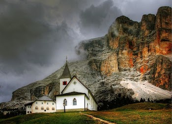 Cathedral Beside Cliff