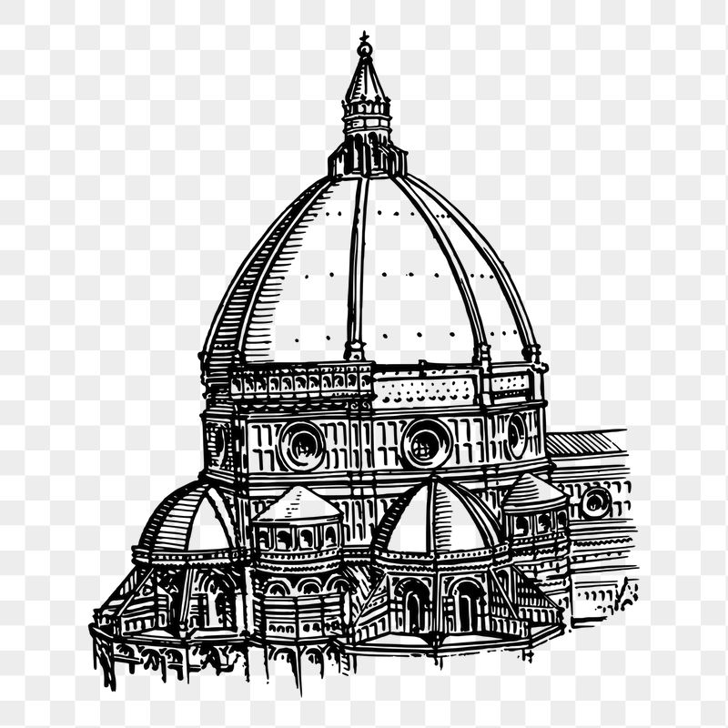 Cathedral dome png sticker illustration, | Free PNG - rawpixel