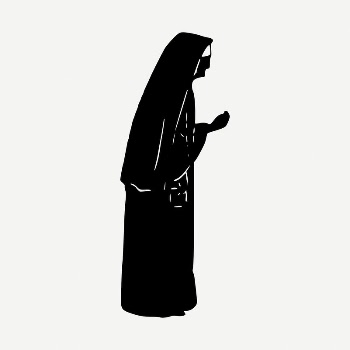 Catholic nun clipart illustration psd. | Free PSD - rawpixel