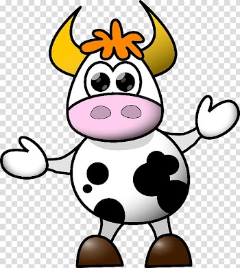 Cattle Cartoon , black smoke transparent background PNG clipart