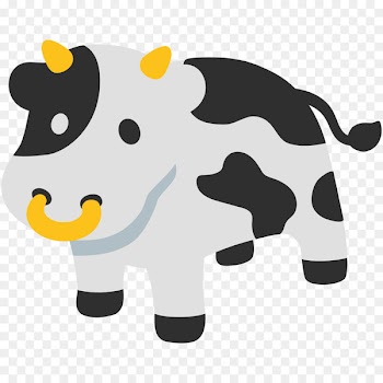 Cattle Emoji Train Symbol SMS - cow 