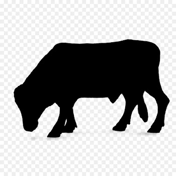 Cattle Silhouette Font Snout Black M -  
