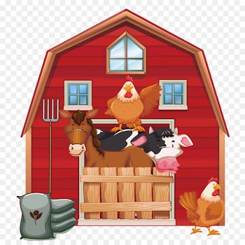 Cattle Silo Farm Barn Clip art - Vector Red House 