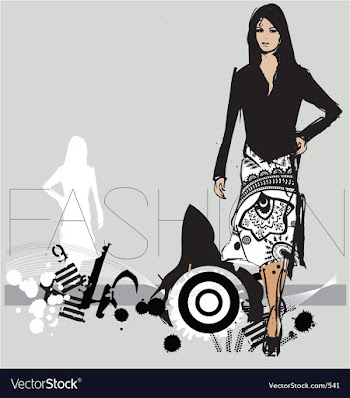 Catwalk model vector image