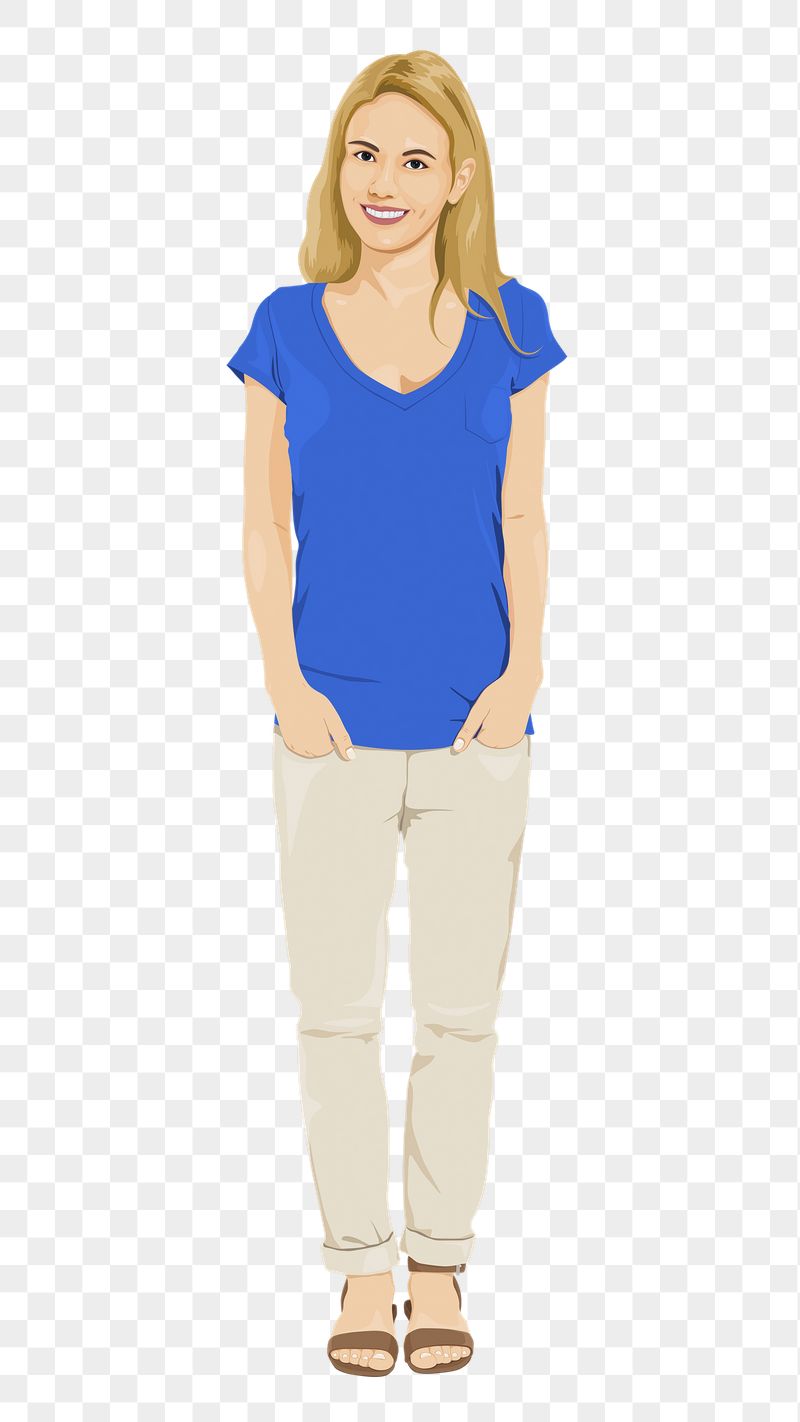 Caucasian woman png sticker, standing | Free PNG - rawpixel