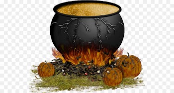 Cauldron Pumpkin Boszorkány Halloween Hexenkessel - pumpkin 