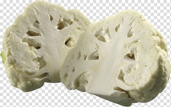 Cauliflower vegetable, Cauliflower Sliced transparent background PNG clipart