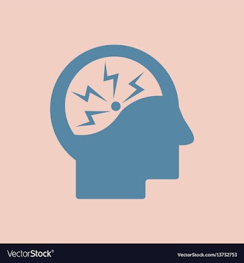 Cause of disease in the brain various symptoms of vector image