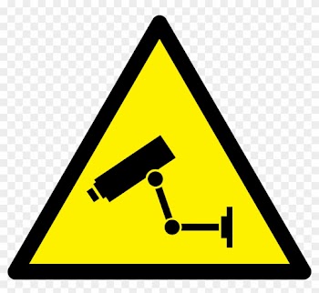 Caution Alien Clipart, Vector Clip Art Online, Royalty - Security Camera Clipart