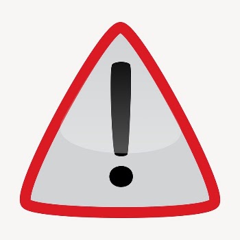 Caution sign clipart, illustration vector. | Free Vector - rawpixel