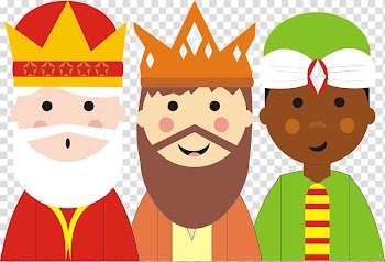 Cavalcade of Magi Biblical Magi Child Jesus Gift, three transparent background PNG clipart