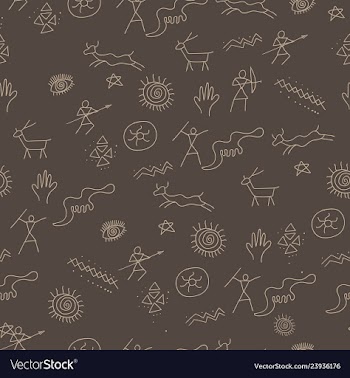 Cave-pattern vector image