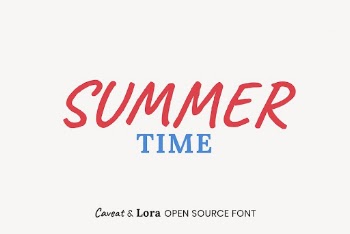 Caveat & Lora open source | Free Font Add-on - rawpixel