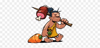 Caveman Hair Removal - Caveman With Food