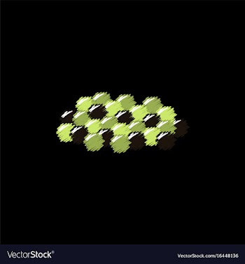 Caviar icon in hatching style vector image