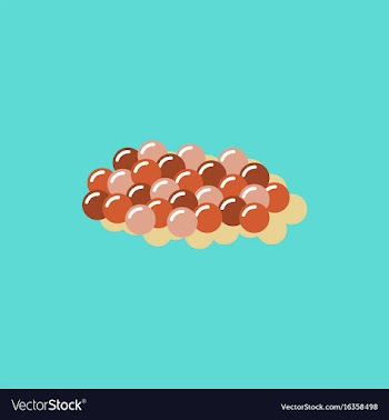 Caviar icon in sticker style vector image