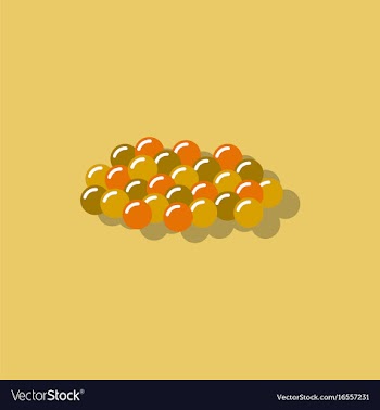 Caviar icon in sticker style vector image