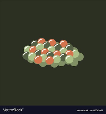 Caviar icon in sticker style vector image