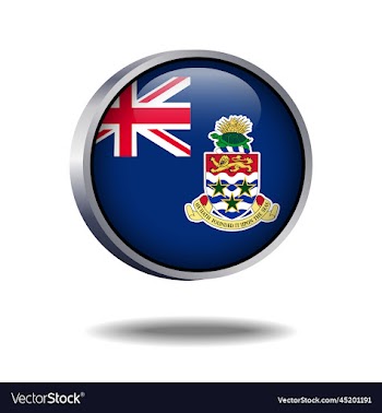 cayman islands flag button